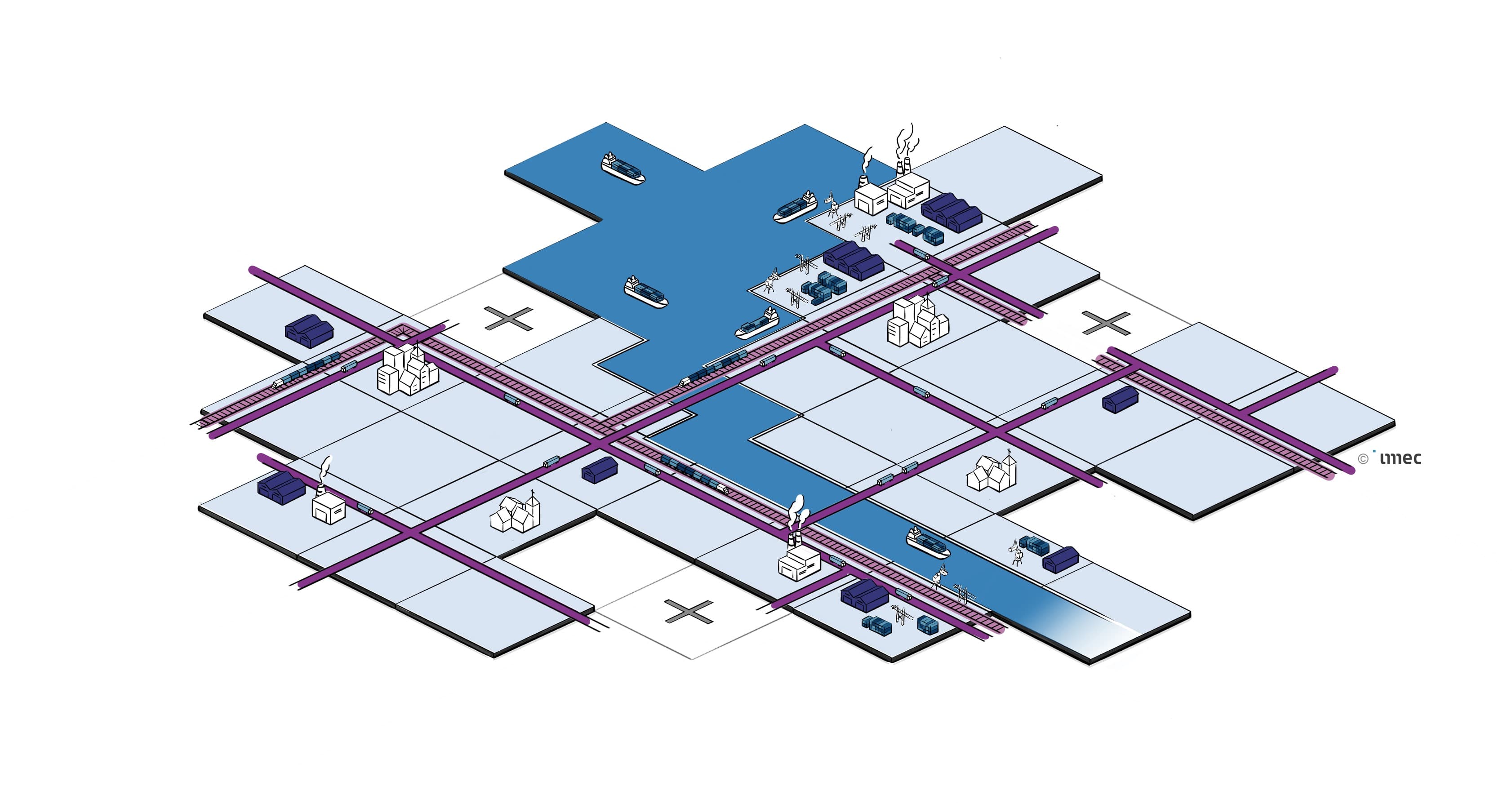 Visual modulaire map