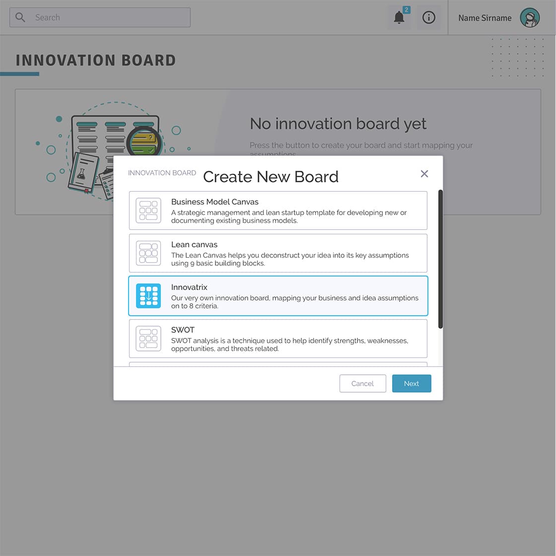 Navigation 3.2 Selecteer een canvas