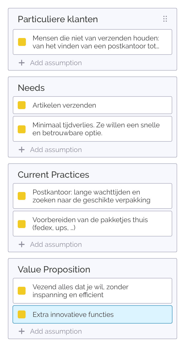 stapsgewijze veranderingen