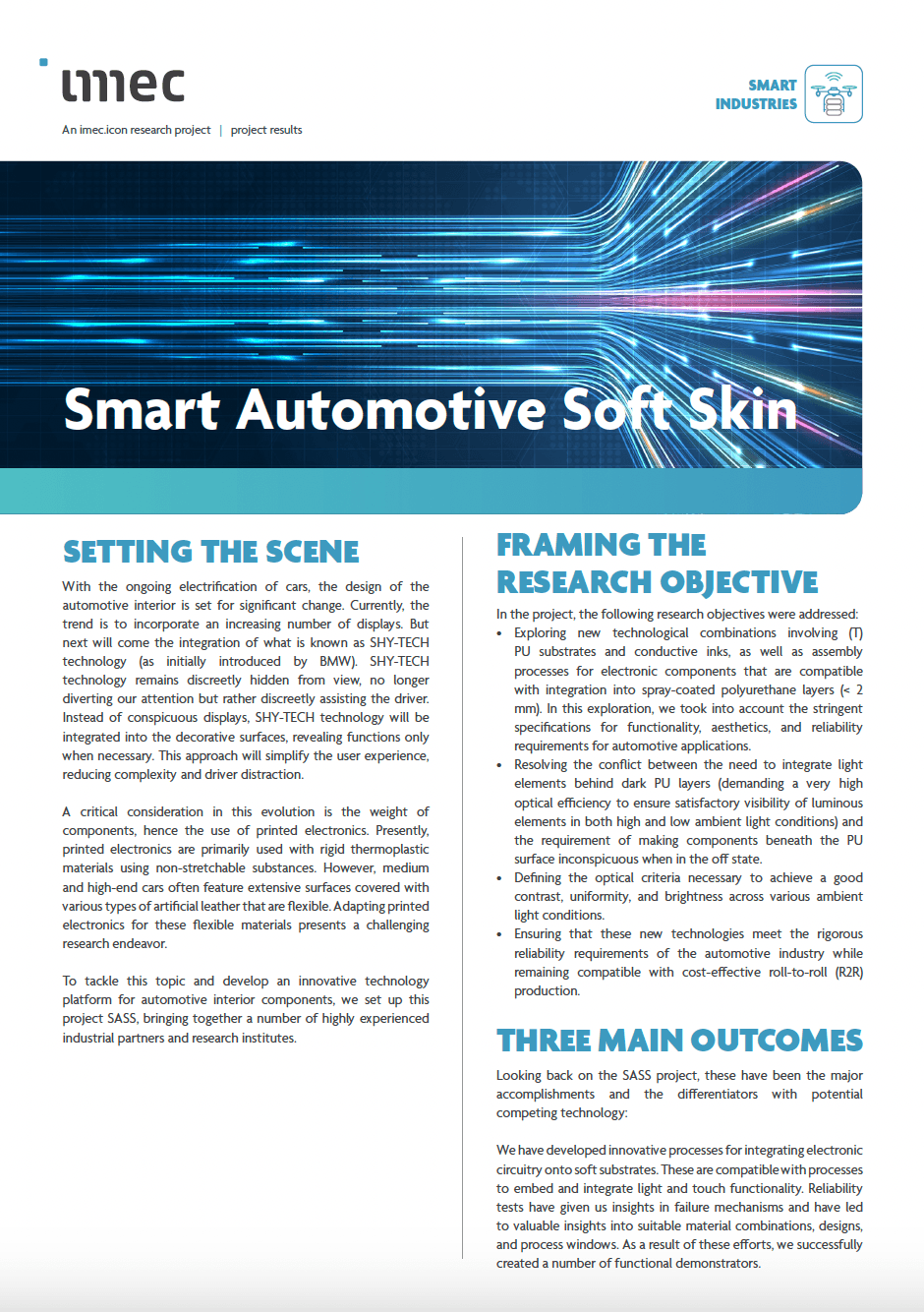 Smart Automotive Soft Skin leaflet