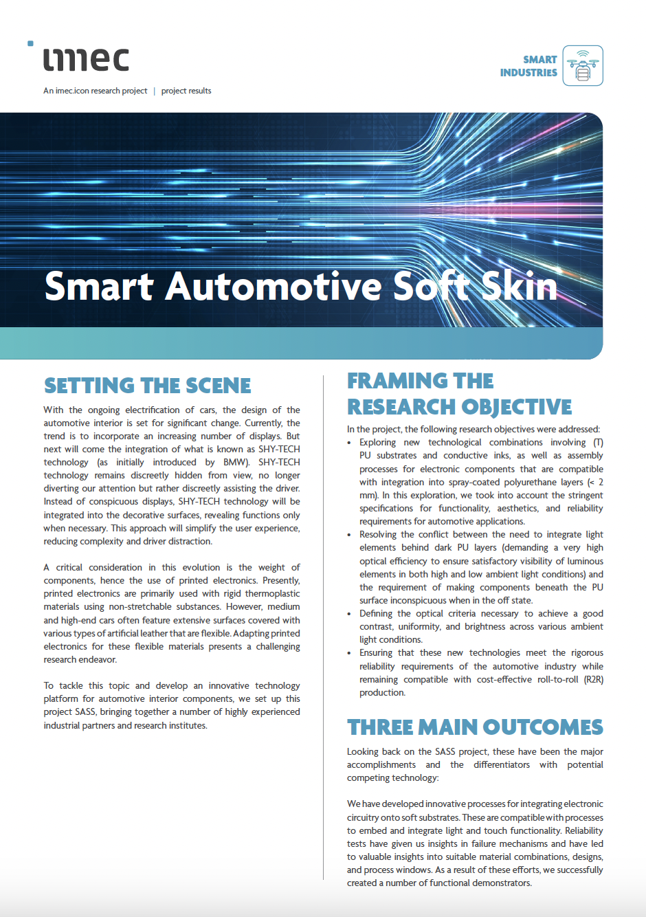 Smart Automotive Soft Skin leaflet