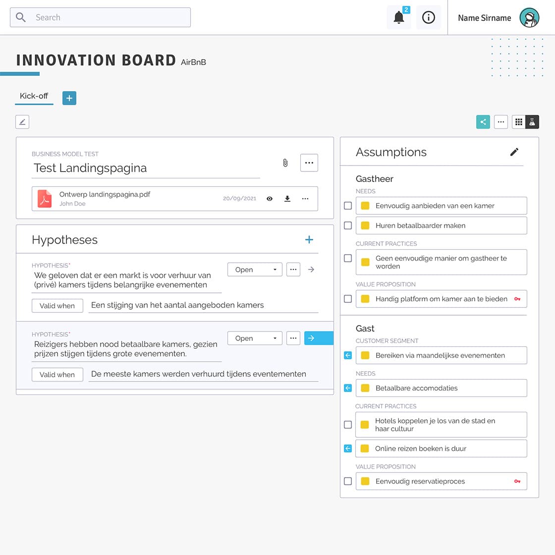 Navigation 3.6 Definieer de validatieactiviteiten